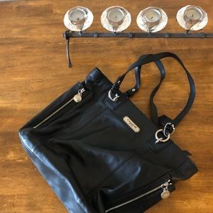 Black Coach shoulder purse